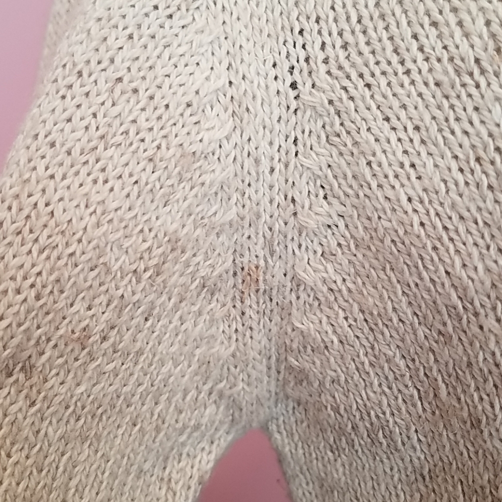 Orvis Cardigan XS 0 Floral Embroidered Oat Cotton Button Front Sweater Gorpcore - Picture 6 of 10